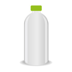 Vector bottle with shadow