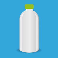 Vector bottle with shadow