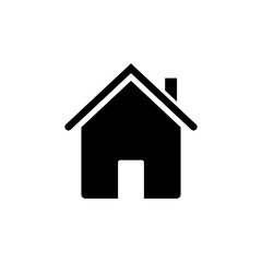 Fototapeta premium Home flat icon isolate on white background vector illustration eps 10