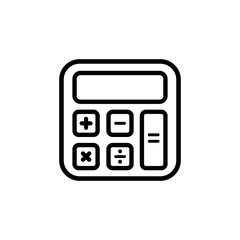 Calculator flat icon isolate on white background vector illustration eps 10