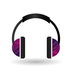 music headphones design , vector illustration