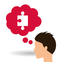 puzzle icon design , vector illustration