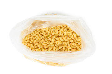 Pasta in plastic pack