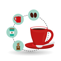 coffee mug design , vector illustration