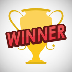 trophy icon design , vector illustration