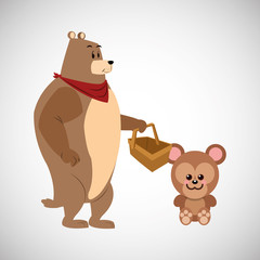 Animal cartoon design , vector illustration