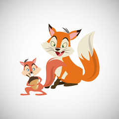 Animal cartoon design , vector illustration