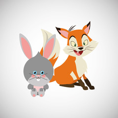 Animal cartoon design , vector illustration