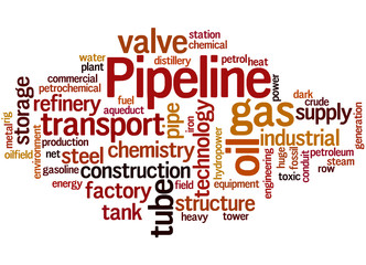 Pipeline, word cloud concept 8
