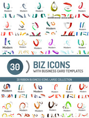 Large set of business line logos