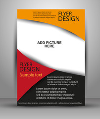 Colorful Brochure vector design. Flyer template for business, education, presentation, website, magazine cover.eps10