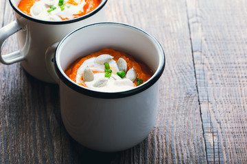 Winter butternut squash soup