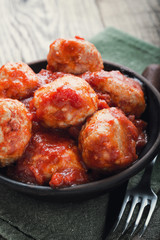 Turkey meatballs with tomato sauce