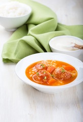 Meatball soup