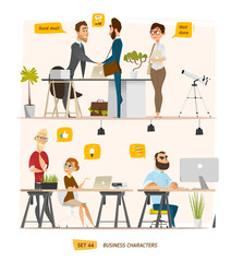 Business characters scene