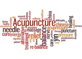 Acupuncture, word cloud concept 4