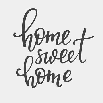 Home Sweet Home vector lettering