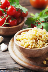 Sardinian uncooked pasta malloreddus