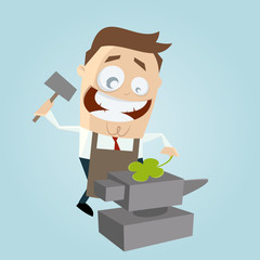 seines glückes schmied clipart