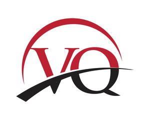 VQ red letter logo swoosh