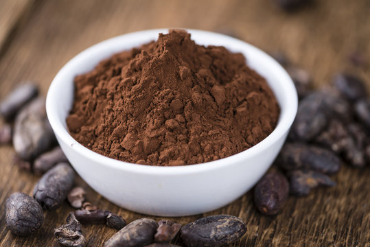 Portion of Cocoa powder