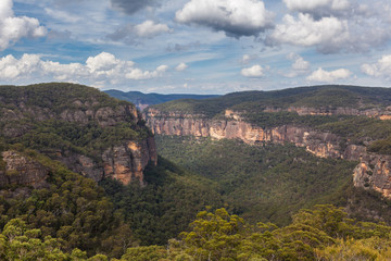 Beautiful rocky landscape of Wollemi National Park, New South Wales, Australia.