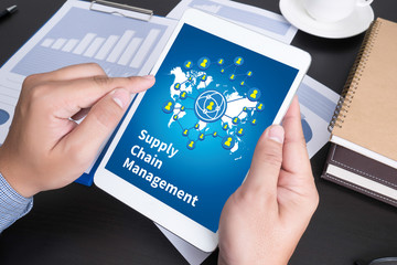  SCM Supply Chain Management concept