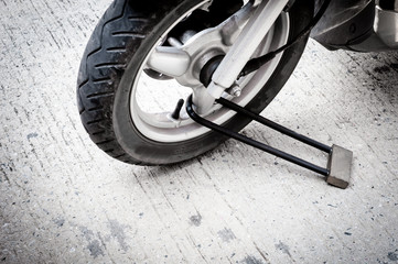 motorcycle is parking with proactive security by masterkey