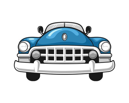 Classic Car 01 Blue