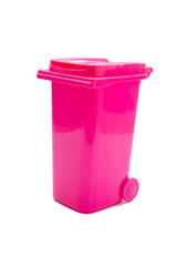 trash can on white background