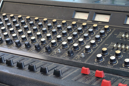 closeup audio mixer