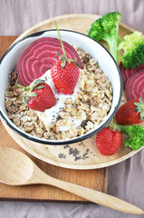 Muesli with Strawberries