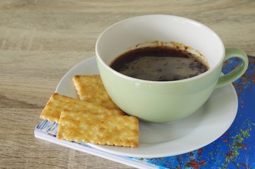 black coffee with butter