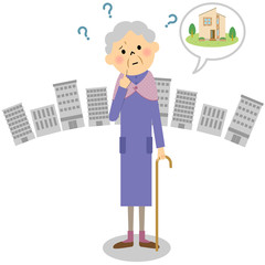 シニア　おばあちゃん　迷子