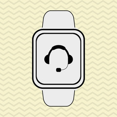 smart watch design, vector illustration