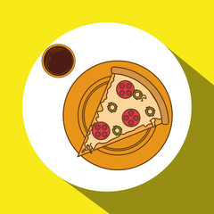 pizza icon design, vector illustration