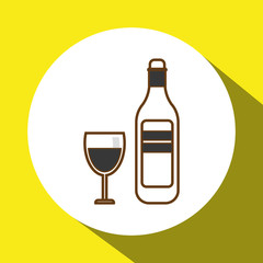 wine icon design, vector illustration