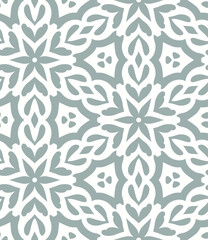 Geometric Floral Seamless Vector Pattern 28