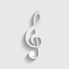 Music violine clef sign