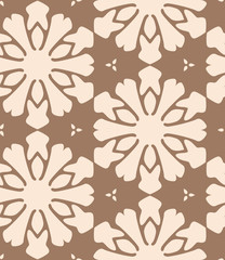 Geometric Floral Seamless Vector Pattern 44