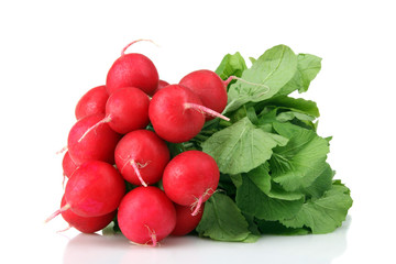 tasty and healthy radish isolated on white background