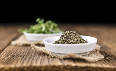 Dried Thyme (selective focus)