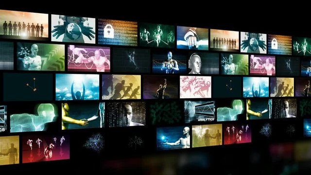 Video Wall Animated in 4k