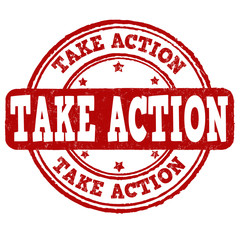 Take action stamp