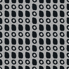 Hand-drawn geometric seamless pattern 