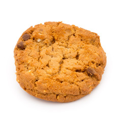 Oatmeal cookies with isolated background.