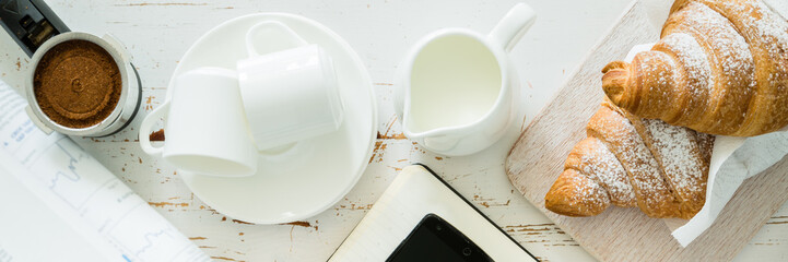 Business coffee break concept