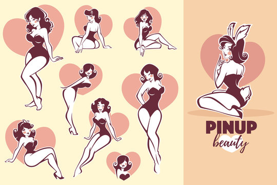 vector pinup and beauty collection..