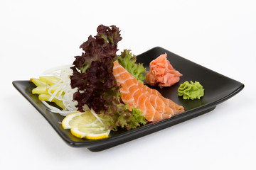 Image of tasty sashimi with salmon