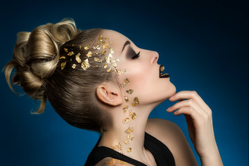 Ombre lips glamour make-up (Verena Narnhofer - Modelpage)